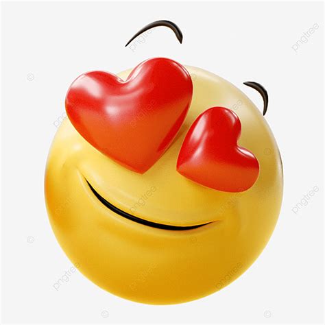 Emoji Rendu 3d Smiley Amour Coeur Png 3d Emoji Comme Fichier Png Et