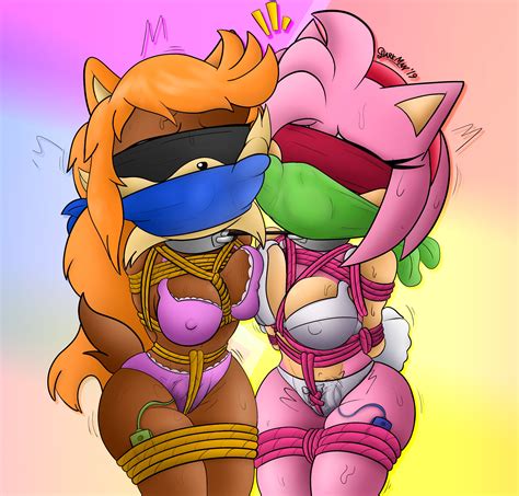 rule 34 2girls amy rose angry arms behind back arms bound arms tied arms tied behind back