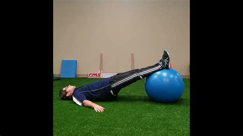 Glutes And Hamstrings Hip Raise With Feet On A Swiss Ball Youtube