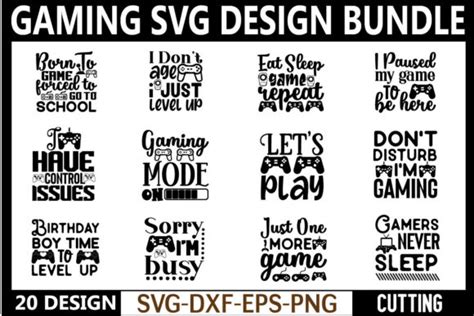 Gaming Svg Design Bundle Bundle · Creative Fabrica