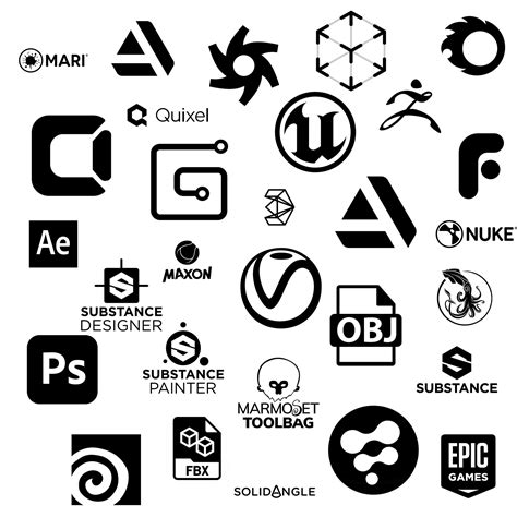 Artstation Transparent Logo Pack For Artist Game Assets