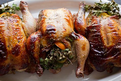 Cornish games hens are the perfect main dish for a dinner party. Cornish Hen Recipe | The Cozy Apron