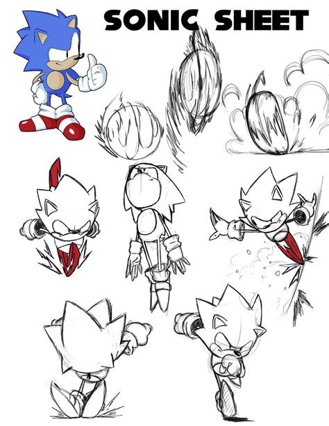 Sonic Character Sheet By Just Mad Gamer Art On Deviantart