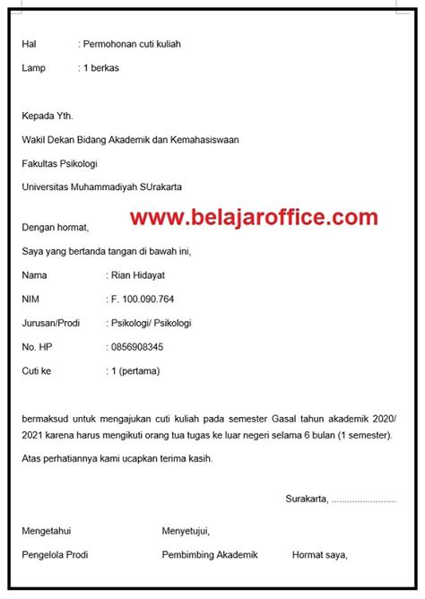 Contoh surat izin tidak masuk kerja karena sakit. Contoh Surat Izin Cuti Karena Sakit - SUNSHINELYDIA