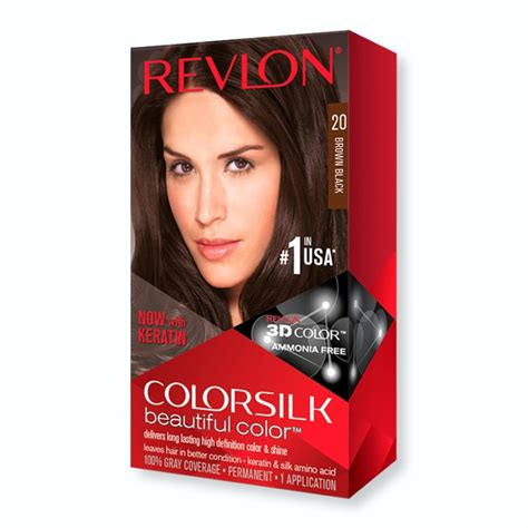 Revlon Colorsilk Luminista Hair Color 20 Brown Black 1 Each 4 Pack