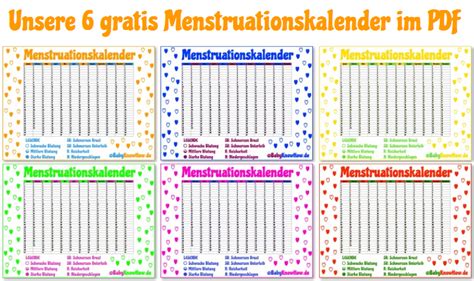 Alternativ bietet das bmz die möglichkeit. Menstruationsrechner mit gratis Menstruationskalender (PDF)