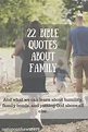 22 Bible Verses about Family - Out Upon the Waters