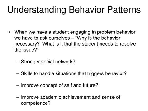 Ppt Introduction To Understanding Patterns Of Repeated Behavior