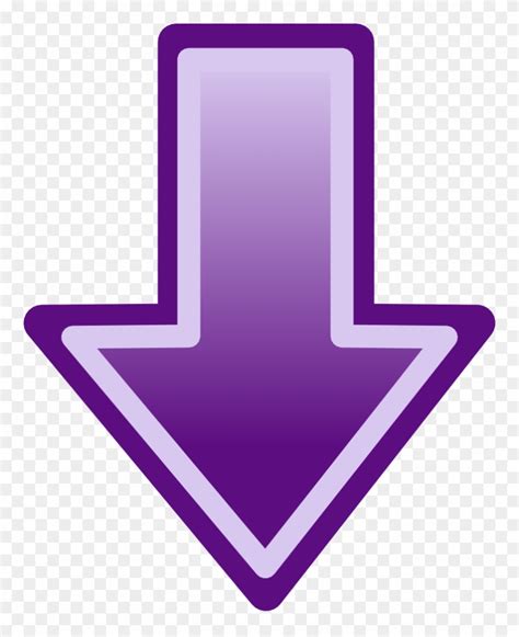 Purple Arrow Pointing Down Clipart 2042032 Pinclipart
