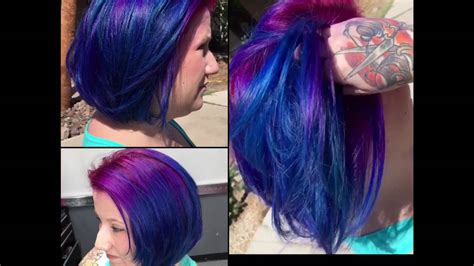 Pink Purple And Blue Hair 💙💕💜 Youtube