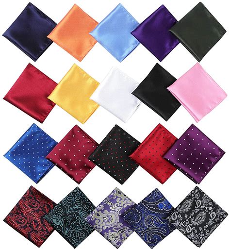 Pocket Squares For Men Pack Mens Pocket Squares Handkerchiefs Set