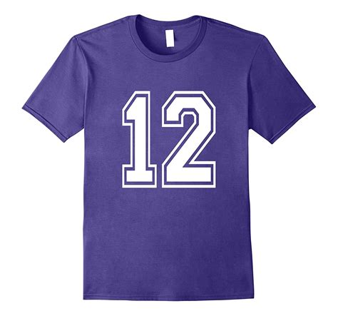 Number 12 T Shirt Age Sports Player Jersey Number 4lvs 4loveshirt