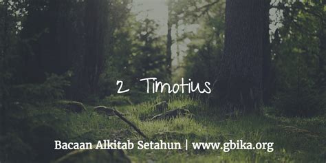 2 Timotius Keluarga Allah