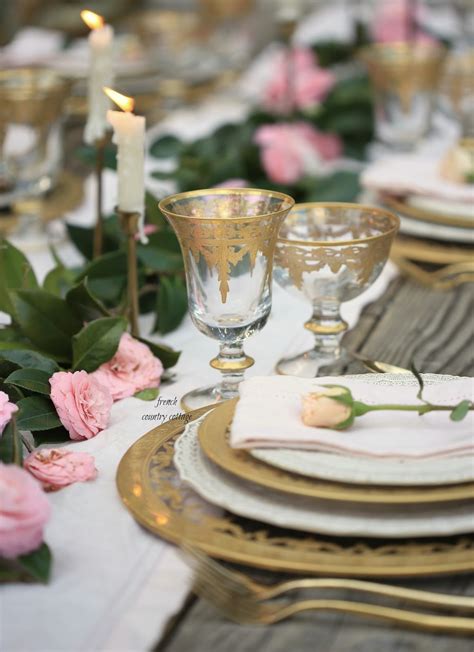 Simple Elegant Table Setting For Spring French Country Cottage
