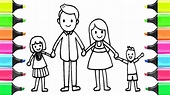 Family Picture Drawing For Kids | Family
