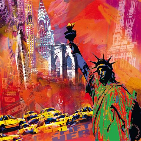 Robert Holzach New York Painting New York Print For Sale