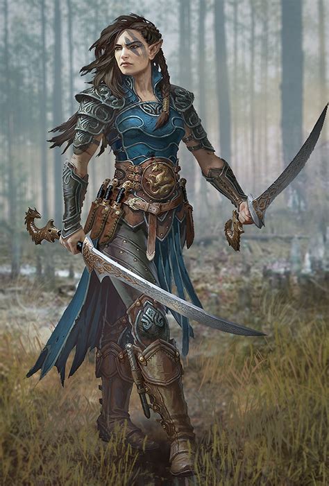 My Custom Pathfinder Kingmaker Portrait Half Elf Slayer Album On Imgur Fantasy Female