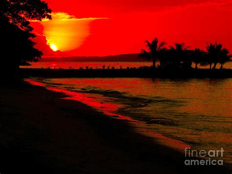 Samoan Sunset Photograph By Karen Lewis Pixels