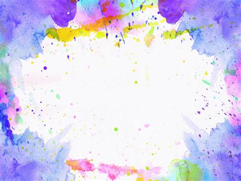 Watercolor Frame Texture Background Free Paint Stains And Splatter