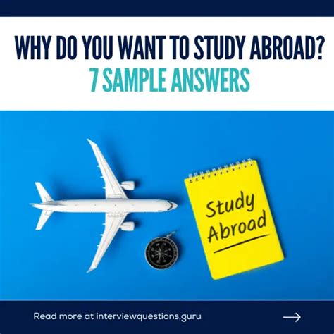 Why Do You Want To Study Abroad 7 Sample Answers