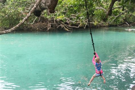 Tarzan Swing Picture Of Blue Lagoon Swimming Hole Vanuatu Tripadvisor