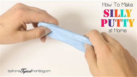 How To Make Silly Putty At Home Youtube
