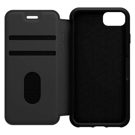 otterbox strada series leder case apple iphone se 2022 and 2020 8 shadow schwarz 77 65076