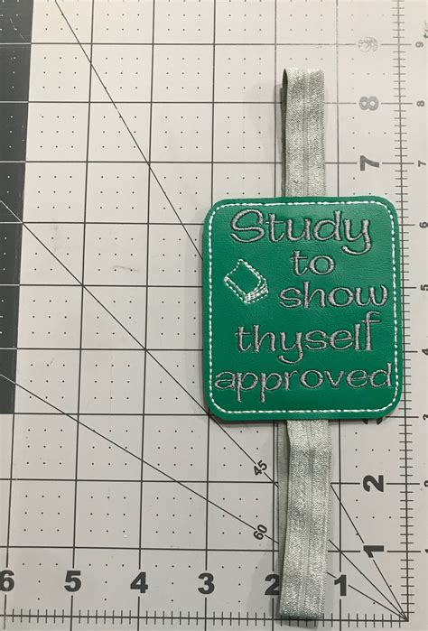 Study To Show Thyself Approved Bookmark Elastic Bookmark Etsy