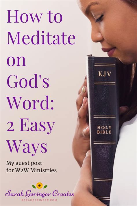 How To Meditate On Gods Word 2 Easy Ways Sarah Geringer Christian