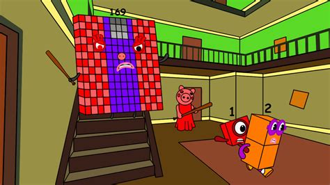 Numberblocks 169 In Piggy Roblox House Chapter 1 By Studiocakningkak On
