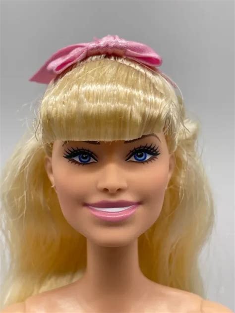 Barbie The Movie Doll Margot Robbie Face Nude Articulated Hpj Pink