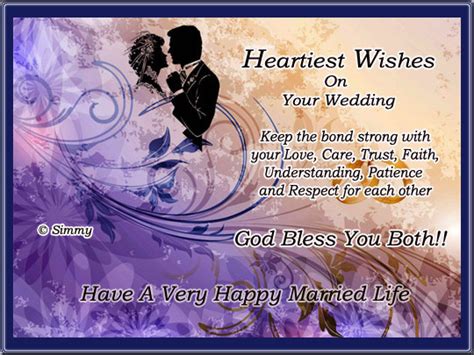 Heartiest Wishes On Your Wedding Free Wedding Etc Ecards 123 Greetings