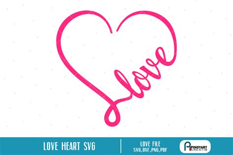 Love Heart svg – a love vector file – Crella