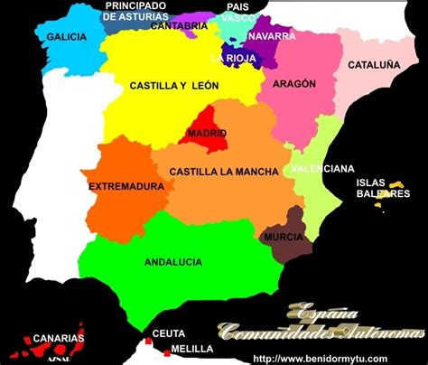 Blog 5º Fuentesanta Mapas Interactivos Comunidades Autónomas De España