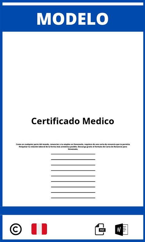 Modelo De Certificado Medico Peru Pdf 2024
