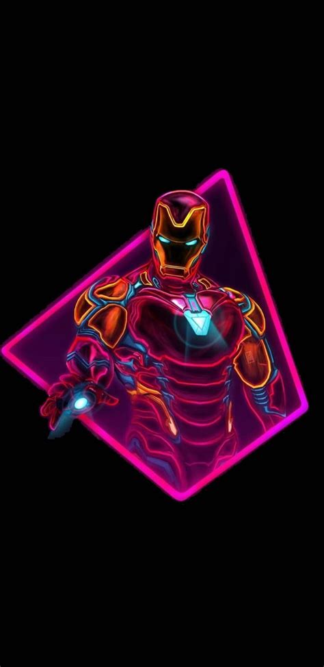 Iron Man Neon Wallpaper Wallpaper Story