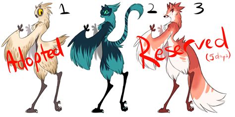 10 Original Species Adoptables — Weasyl