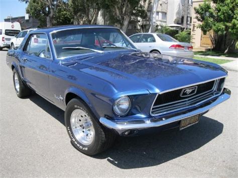 1968 Ford Mustang Coupe Acapulco Blue For Sale