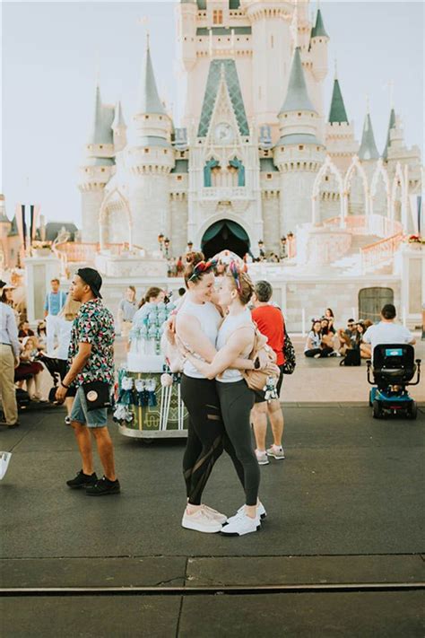 Kalin And Marnie Dancing With Her A Disneyland Lesbian Engagement