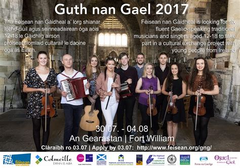 Opportunity For Gaelic Speaking Young Trad Musicians Tracs And The