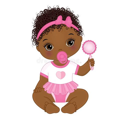 Cute African American Baby Girl Stock Illustrations 1871 Cute