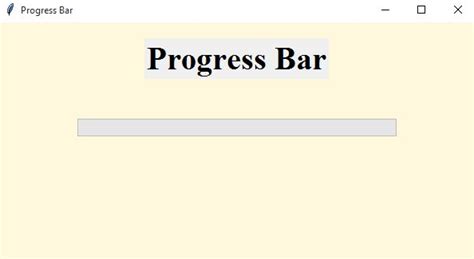 Progress Bar In Tkinter Python Horizontal