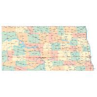 Large Detailed Elevation Map Of Kansas State With Highways And Major
