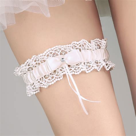 Jonnafe Ivory Lace Sexy Leg Garter For Bride Wedding Accessories