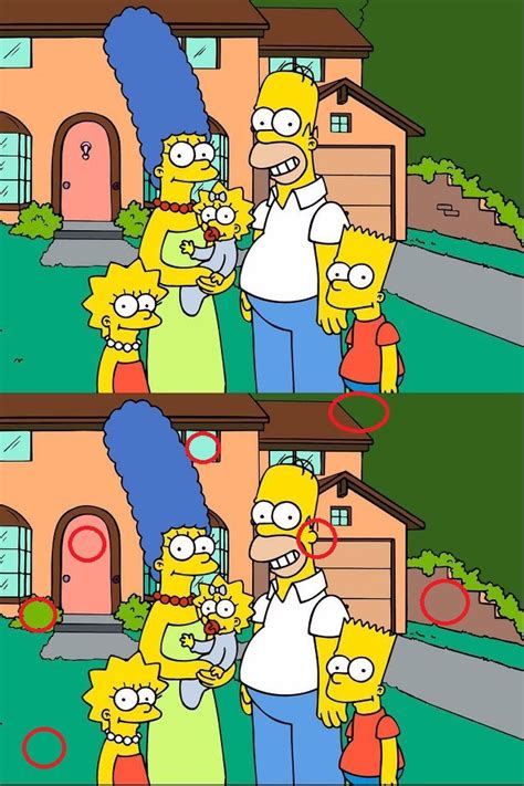 Resolvemos Encuentra Las 7 Diferencias Con Los Simpsons