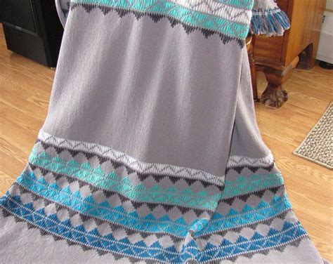 50 Waves Of Gray Swedish Weaving Blanket Pattern Etsy Swedish Weaving