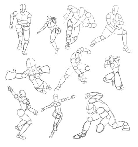Anime Poses Reference Coloring Pages