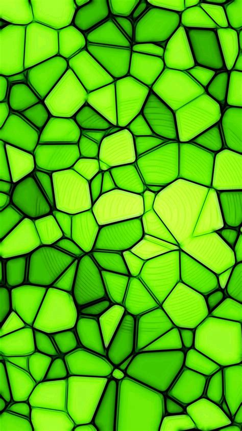 Hd Green Wallpaper For Mobile With Abstract Stone Art
