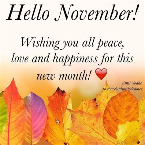 Pin By Gregory Dudley On Fall Leaves Messages Hello November Welcome