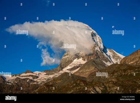 El Pico De La Montaña Matterhorn Cervino Pico De Montaña Zermatt